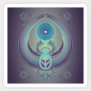 Scarab at Twilight Sticker